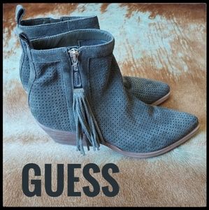 GUESS Genuine Suede Grey Boots